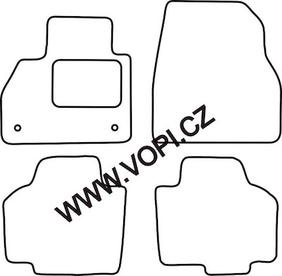 Autokoberce Renault Kangoo Express Family 01/2008 - Carfit (3872)